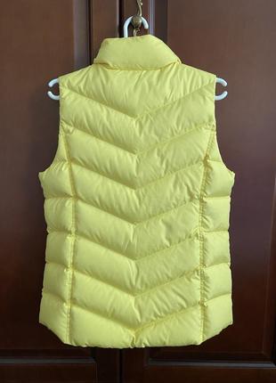 Нова, жіноча пухова жилетка lands' end women yellow vest s/m4 фото