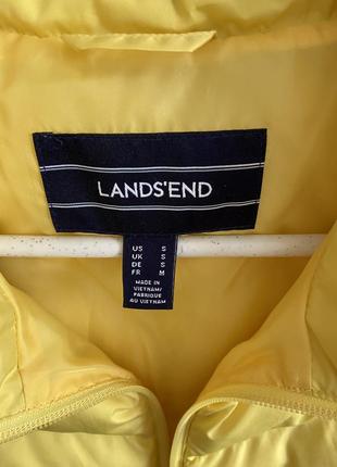 Нова, жіноча пухова жилетка lands' end women yellow vest s/m5 фото