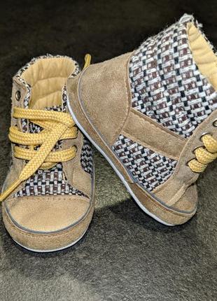 Пинетки ботинки черевики baby pattini р.17 - 11 см1 фото