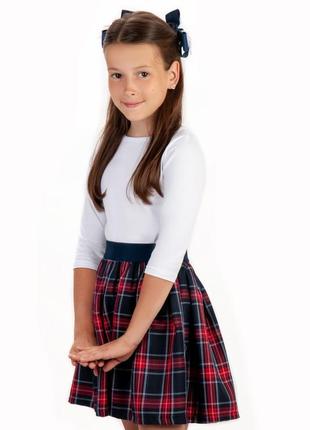 Шкільна спідниця в клітинку, клітчаста спідниця підліткова для дівчинки, спідниця для дівчат підлітків шотландка4 фото