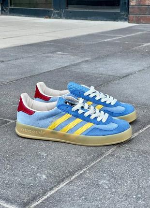 Кроссовки adidas x gazelle blue6 фото