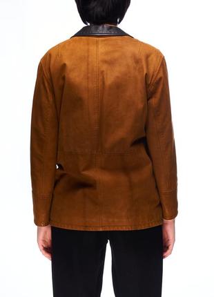 Burberrys, куртка коричневая, кожаная, женская, 34 (8)3 фото