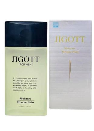 Тонер для обличчя чоловічий jigott moisture homme skin, 150 мл.1 фото