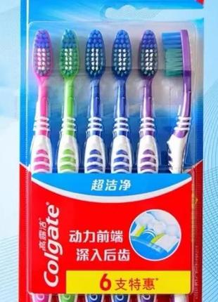 Комплект 6 шт. зубна щітка colgate1 фото