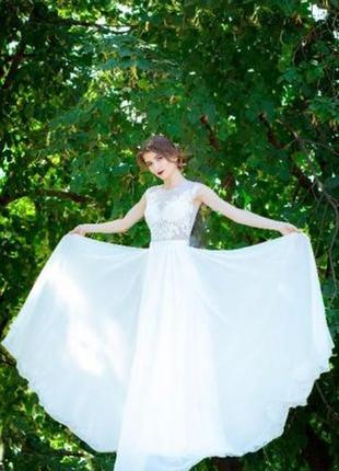 Невероятной красоты свадебное платье5 фото