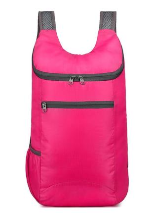 Рюкзак сверхлегкий 18 л красный, сложный, водоотталкивающая ткань1 фото