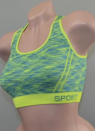 Яркий, спортивный топ, бюстгальтер sport (xl-xxl)