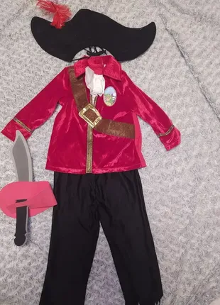 Карнавальний костюм пірат капітан гак 3-4 роки