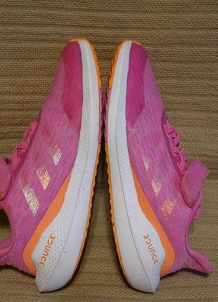 Легкие амортизирующие  текстильные кроссовки adidas bounce pink eq21 36 р.7 фото