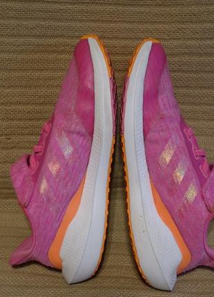 Легкие амортизирующие  текстильные кроссовки adidas bounce pink eq21 36 р.8 фото