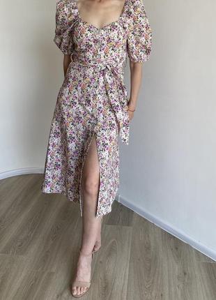Роскошное платье цветочный принт asos
