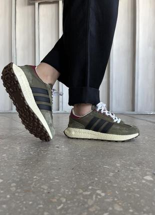 👟 кросівки adidas retropy e5 olive / наложка bs👟6 фото