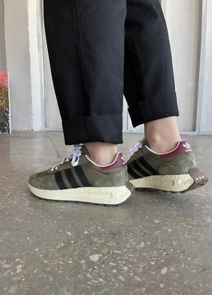 👟 кросівки adidas retropy e5 olive / наложка bs👟7 фото