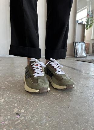👟 кросівки adidas retropy e5 olive / наложка bs👟9 фото