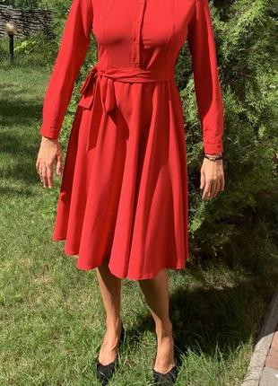 Роскошное красное платье от украинского бренда vovk3 фото