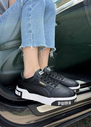 Кроссовки puma cali white женские кожаные пума белые кросівки пума калі білі шкіра nike air force 1 white1 фото