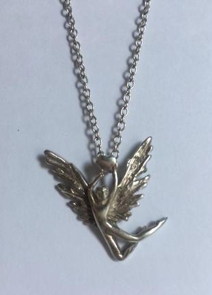 Ангел із серцем лімітована підвіска 150÷ 925 срібло кулон ланцюжок англія6 фото
