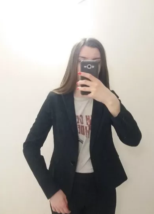 Жіночий піджак, чорний, с-ка