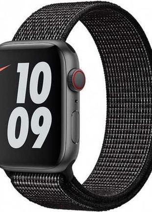 Ремінець для apple watch nike sport loop black • 38/40/41mm;