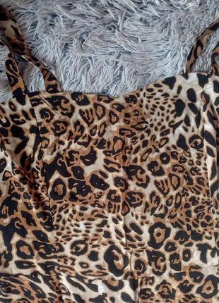 Шикарный леопардовый брючный комбинезон2 фото