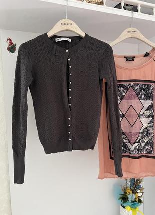 Крутой свитер кардиган zara