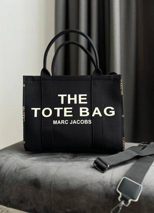 Женская сумка marc jacobs tote bag#ile black