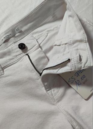 Жіночі однотонні джинсові шорти piazza italia, розмір s, білий5 фото