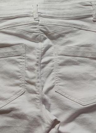 Жіночі однотонні джинсові шорти piazza italia, розмір s, білий8 фото