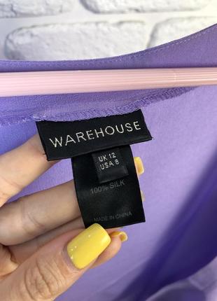 Лавандова шовкова спідниця на запах. шелковая юбка на запах в лавандовом цвете, юбка натуральный шелк warehouse5 фото
