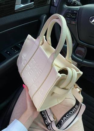 Сумка женская marc jacobs tote bag mini milk4 фото