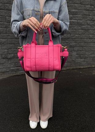 Сумка женская marc jacobs tote bag mini pink1 фото