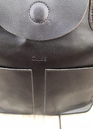 Кожаная сумка chloe стильная актуальная тренд3 фото