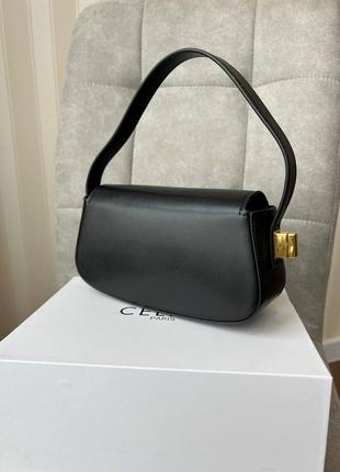 Сумка celine black натуральная кожа черная2 фото