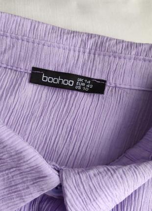 Рубашка  boohoo  лавандового цвета ❤️🔥2 фото
