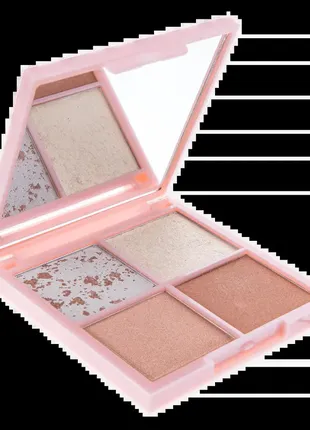 Палетка халайтерів kndr beauty kinder glow highlighter pallete6 фото