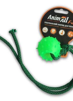 Іграшка animall fun куля з канатом, зелена, 8 см
