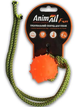 Іграшка animall fun куля з канатом, помаранчева, 4 см