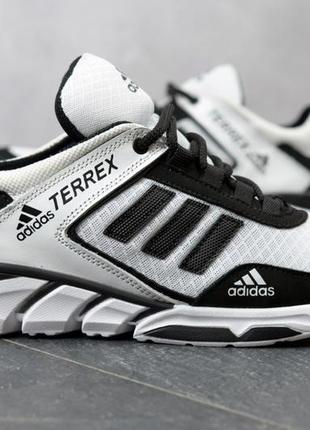 Чоловічі кросівки adidas білі сітка / smb2 фото