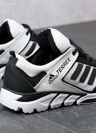Чоловічі кросівки adidas білі сітка / smb5 фото