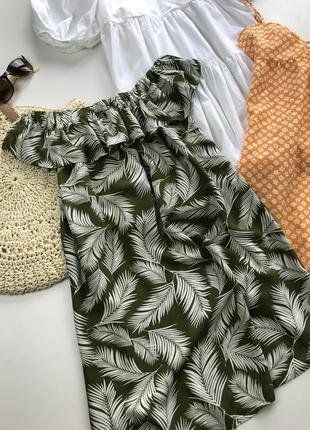 Сарафан в тропический принт