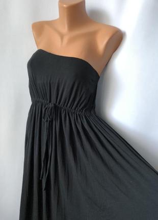 Платье для беременных черное сарафан длинный vanessa knox португалия бюстье
