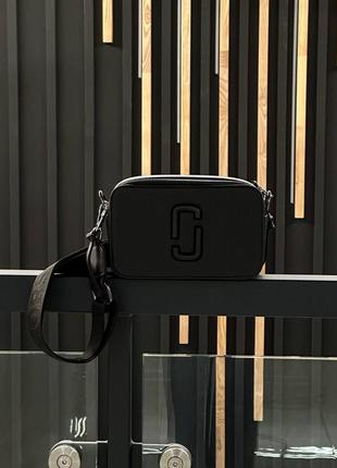 Черная сумка marc jacobs the snapshot total black&nbsp; ny
