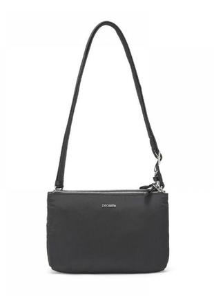 Сумка жіноча stylesafe double zip crossbody, 5 ступенів захисту чорний - 20630