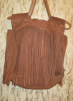 Сумка шкіряна в стиль boho