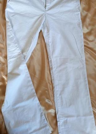 Прямые белые штаны2 фото