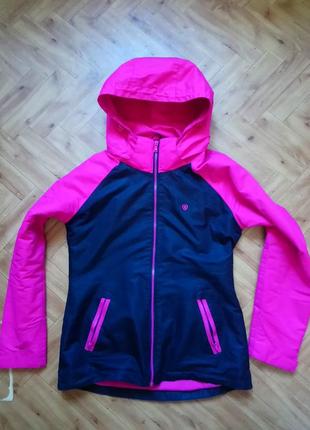 Ветровка на флисе тёплая спортивная куртка с карманами