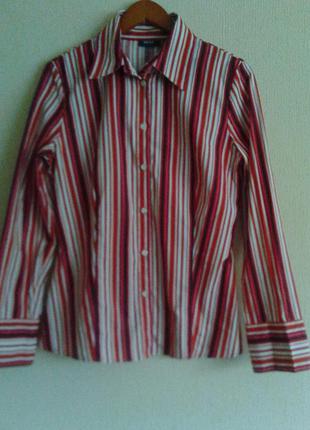 Фірмова сорочка блуза від mexx оригінал в смужку яскрава бавовна піжамний стиль
