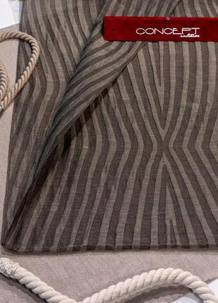 Гардина  коричнева жакардова з геометрією