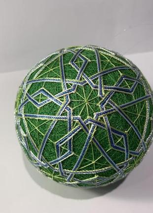 Шар темари, темари ручной работы, уникальный шар, шар с вышивкой2 фото