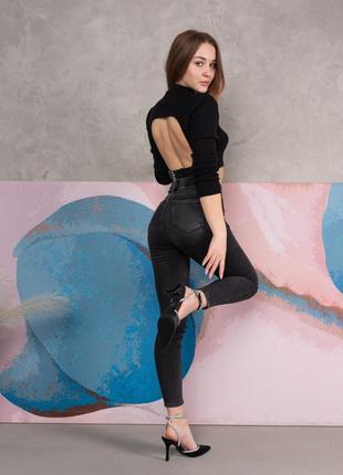 Жіночі босоніжки fashion catherin 3974 37 розмір 24 см чорний9 фото